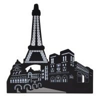 正彩(ZNCI)金属铁镂空书立夹/学生书立架/书夹/书靠/书挡/书板创意办公文具用品2片/副 2504铁塔款黑色