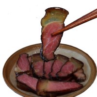 爱蜀味 柴火腊肉熏肉 农村传统土猪肥瘦均匀后腿肉400g 后腿腊肉干四川年货