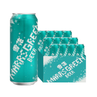 雪花啤酒(Snowbeer) 马尔斯绿 8度500ml*12听整箱装