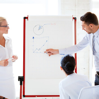 晨光U型架易擦白板(红)900*600mm ADB98346 HB