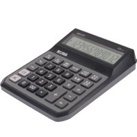 得力语音计算器 1556 桌面型 大屏显示 男女发音办公计算器