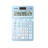 卡西欧(CASIO) JS-40B 14位 时尚办公商务计算器 (计价单位:台) 蓝色