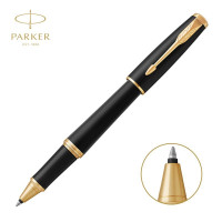 派克(PARKER)都市磨砂黑杆金夹宝珠笔 单支装