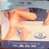 S清香水晶女丝袜5双装