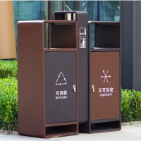鑫缇乐 高档不锈钢分类垃圾桶、机场高铁地铁商场宁选 专用果皮箱 880*330*1000