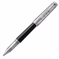 派克(PARKER)首席纯黑丽雅白夹宝珠笔 /单支装