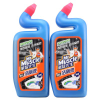 威猛先生(Mr Muscle) 强效洁厕液 洁厕灵去污除菌鸭嘴设计 500g*2 双包装宁选