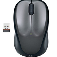 LogitechM235 鼠标 无线鼠标 办公鼠标 对称鼠标 优联 黑色 带无线2.4G接收器