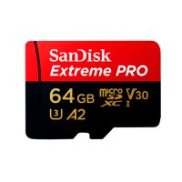 闪迪(SanDisk) 64GB TF(MicroSD)存储卡U3 C10 A2 V30 4K至尊移动版读速170MBs