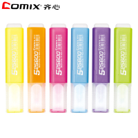 齐心(COMIX)HP908醒目荧光笔5.0mm荧光板专用笔 荧光标记笔 6支装