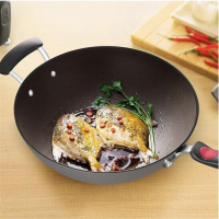 苏泊尔（SUPOR） 炒锅不粘锅无油烟32cm火红点三代钛Pro燃气灶明火 PC32H4