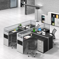 鑫金虎 办公家具职员办公桌4人位2人位员工桌屏风办公桌电脑桌卡座