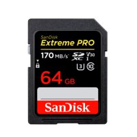 闪迪(SanDisk) 64GB SD存储卡U3 C10 V30 4K 读速170MB/s 写速90MB/s