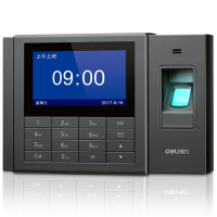 得力 3758 智能互联网考勤机 指纹 异地 分店考勤统一管理 WiFi连接入网