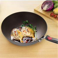 苏泊尔火红点3代钛pro无油烟炒锅 燃气电磁炉两用 PC32H3 32厘米