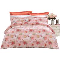 富安娜(FUANNA)家纺馨而乐床上四件套全棉纯棉网红床上用品公主风床单被套被罩