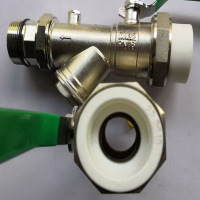 (ZD) 地暖分组器分水器套阀分水器过滤套阀进回水阀门 单位:个