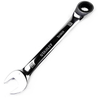 史丹利89-917-1-22 订制公制精抛光棘开两用快扳17mm