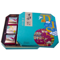 福气东来月饼礼盒 SCP-10782 东来顺清真月饼礼品盒装多口味中秋月饼礼盒720g (1盒起订)