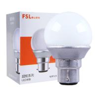 佛山照明(SFL)LED B22卡口3W白光6500K节J能灯具led球泡
