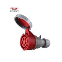 德力西 IP67工业耦合器DEP2-2252 32A 5芯415V连接器J(个)升级款防水连接器工业耦合器