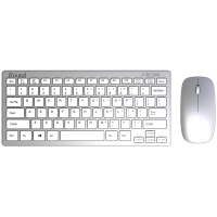 方正(iFound)W6226键鼠套装 无线键盘鼠标套装 办公键盘 超薄迷你无线小巧女生巧克力平板电脑键盘套装 银色