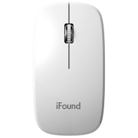 方正(iFound)W600无线鼠标 女生办公超薄简约光电鼠标 白色