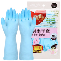 美丽雅 中号(6包)(包)J橡胶手套 时尚防水