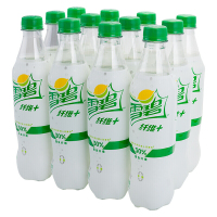 雪碧( Sprite )纤维 清爽柠檬味碳酸饮料汽水 500mlX12瓶