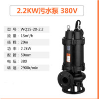 ADAI人民污水泵380V/50/WQ15-20-2.2