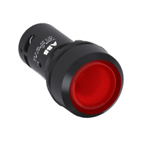 ABB 带灯塑料圈平头按钮 红色 CP1-12R-10 CP系列
