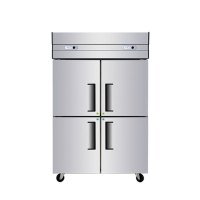 星星(XINGX) 商用冰柜四门不锈钢厨房冰箱双温柜立式