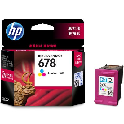 惠普(HP)CZ108AA 678彩色墨盒适用HP Deskjet1018/2515/1518/4648/3515