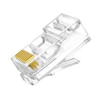 六类网线水晶头 6类 网络接头 RJ45工程级8P8C电脑网线连接 水晶头 100个装