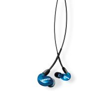 Shure/舒尔 SE215音乐耳机入耳式 线控动圈隔音耳机hifi听歌耳塞 蓝色