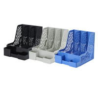 齐心 B2033 多功能资料架（三格） 245*306*265 灰 (单位：个）