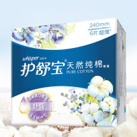 护舒宝纯棉卫生巾舒缓型日用240MM6片