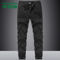 木林森(MULINSEN)裤子男夏季休闲裤男长裤工装九分裤小脚哈伦裤抽绳束脚裤