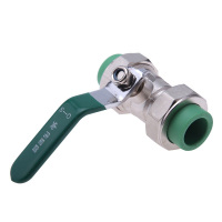 伟星 PPR双热熔球阀4分/6分J绿色DN20 4分阀门铜球阀PPR水管配件水暖管件