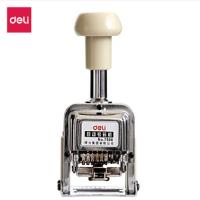 得力(deli)6位财务办公自动号码机/打码机 盖印清晰 办公用品 7506