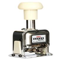 得力(deli) 自动号码机 手动打码机编号打号器页码机日期可调数字印章 7位自动号码机 7507