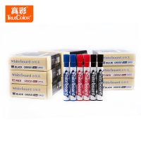 真彩白板笔 真彩0895B白板笔 黑色 蓝色 红色 水性白板笔圆头12支