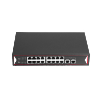 百兆16口poe+千兆2口网口千兆交换机网络交换机POE-100-16