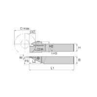HAF切槽与切断A3SCR2525M0316 订货周期3周