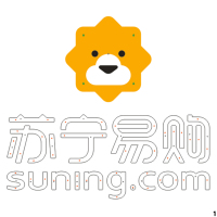 狮子标+苏宁易购+suning.com 竖版(平板发光字)欧邦标识