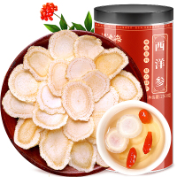 福东海 西洋参切片 0.8-1.0cm 中片 花旗参含片 250克/瓶 家庭装