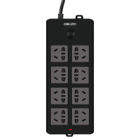 得力(deli) YC 18239 新国标8位组合孔5米 大孔距总控开关插排