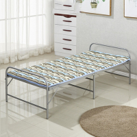 广立 折叠铁床套装100cm*200cm含棕垫 ZXZDTC100