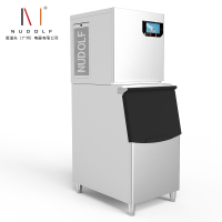 诺道夫Nudolf 480KG商用制冰机滤水式冰块机供冰机酒吧KTV奶茶店全自动商用制冰机NDF-ICE1000Y