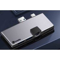 联想 微软surface pro 3/4/5/6扩展坞mini DP转HDMI网口转换器拓展 专用带网口版[亮铂金]